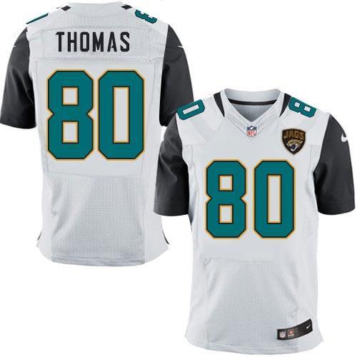 Jaguars #80 Julius Thomas White Elite Jersey
