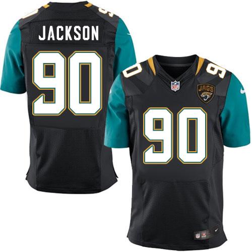 Jaguars #90 Malik Jackson Black Alternate Elite Jersey