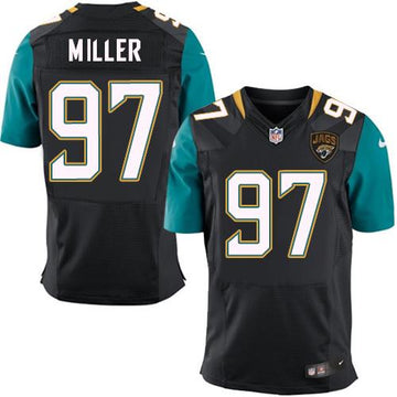 Jaguars #97 Roy Miller Black Alternate Elite Jersey
