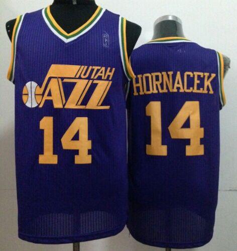 Jeff Hornacek Utah Jazz purple Throwback jersey