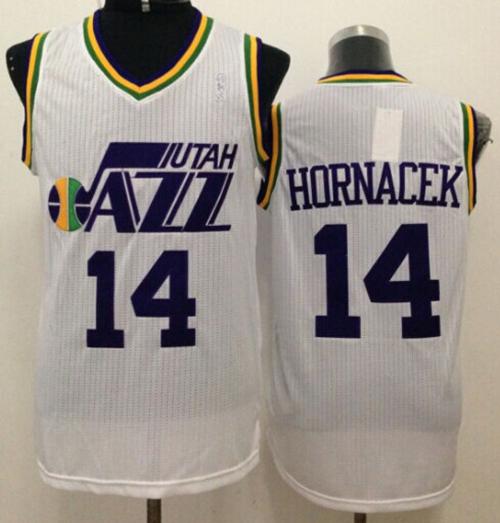Jeff Hornacek Utah Jazz white Throwback jersey