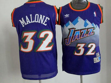 Karl Malone Utah Jazz purple Throwback jersey
