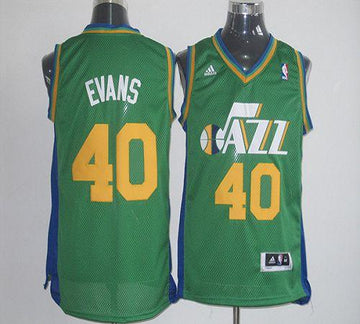 Jeremy Evans Utah Jazz green jersey