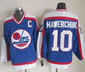 Dale Hawerchuk Winnipeg Jets blue-white Throwback jersey