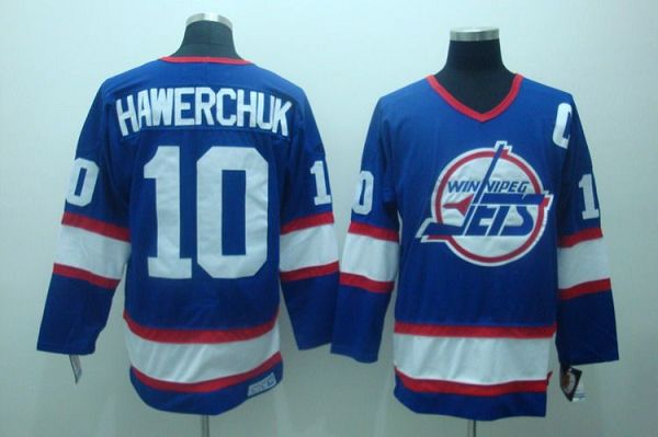 Dale Hawerchuk Winnipeg Jets blue Throwback jersey