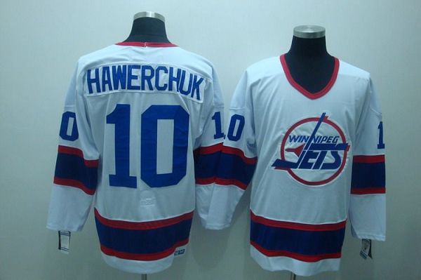 Dale Hawerchuk Winnipeg Jets white Throwback jersey