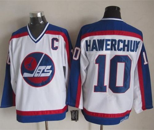 Dale Hawerchuk Winnipeg Jets white-blue Throwback jersey