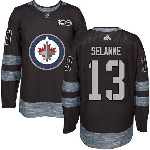 Teemu Selanne Winnipeg Jets black jersey