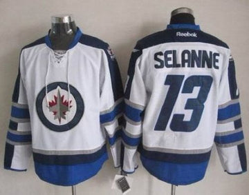 Teemu Selanne Winnipeg Jets white jersey