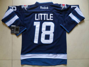 Bryan Little Winnipeg Jets blue jersey