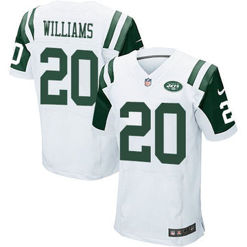 Jets #20 Marcus Williams White Elite Jersey
