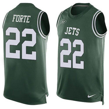 Jets #22 Matt Forte Green Team Color Tank Top Jersey