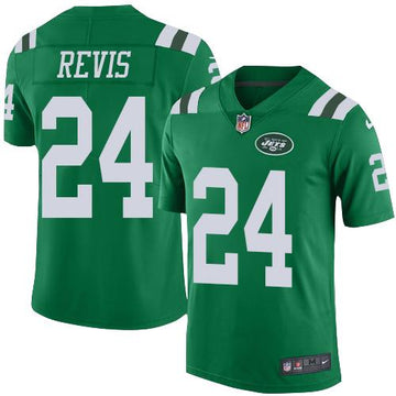 Jets #24 Darrelle Revis Green Elite Rush Jersey