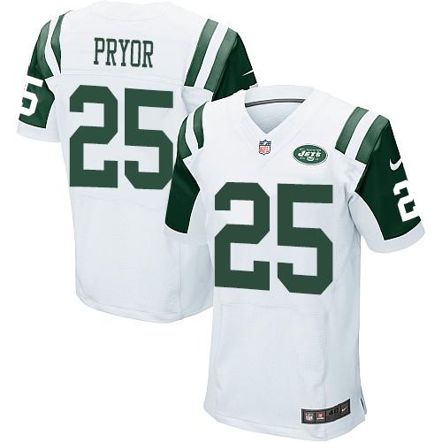 Jets #25 Calvin Pryor White Elite Jersey