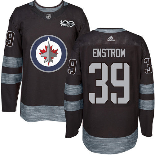 Tobias Enstrom Winnipeg Jets black jersey