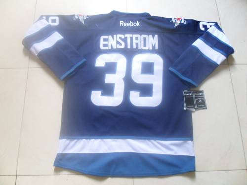 Tobias Enstrom Winnipeg Jets blue jersey