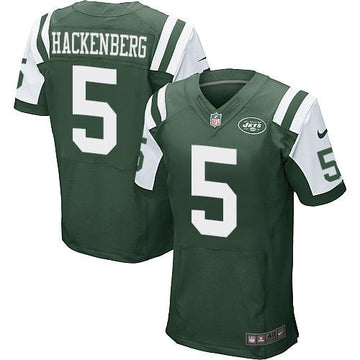 Jets #5 Christian Hackenberg Green Team Color Elite Jersey