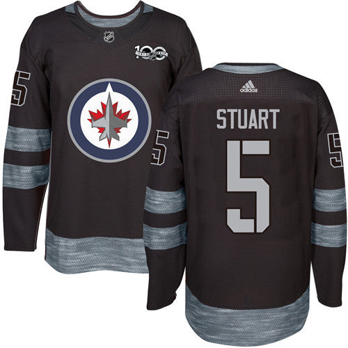 Mark Stuart Winnipeg Jets black jersey