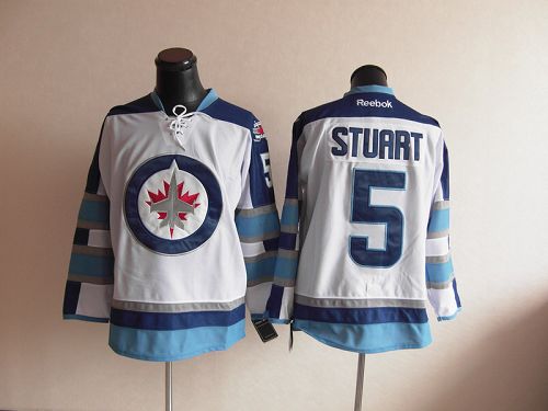 Mark Stuart Winnipeg Jets white jersey