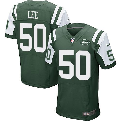 Jets #50 Darron Lee Green Team Color Elite Jersey