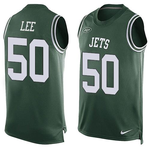 Jets #50 Darron Lee Green Team Color Tank Top Jersey