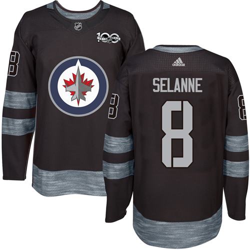 Teemu Selanne Winnipeg Jets black jersey