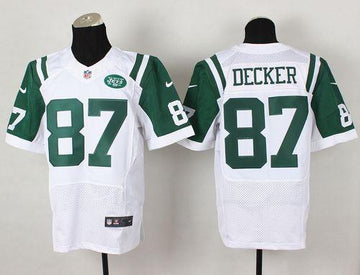 Jets #87 Eric Decker White Elite Jersey