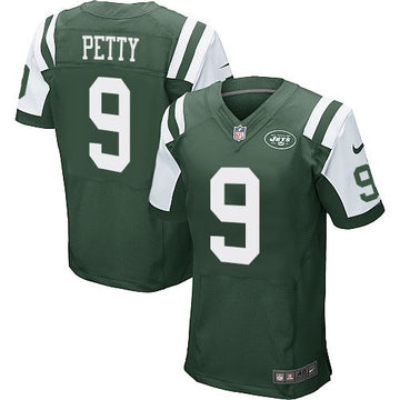 Jets #9 Bryce Petty Green Team Color Elite Jersey