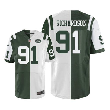 Jets #91 Sheldon Richardson Green-White Elite Split Jersey