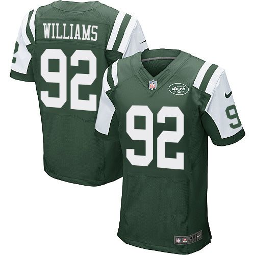Jets #92 Leonard Williams Green Team Color Elite Jersey