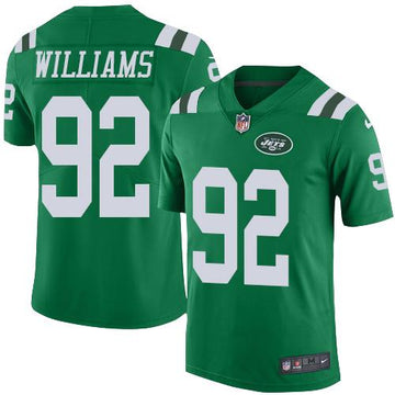 Jets #92 Leonard Williams Green Elite Rush Jersey