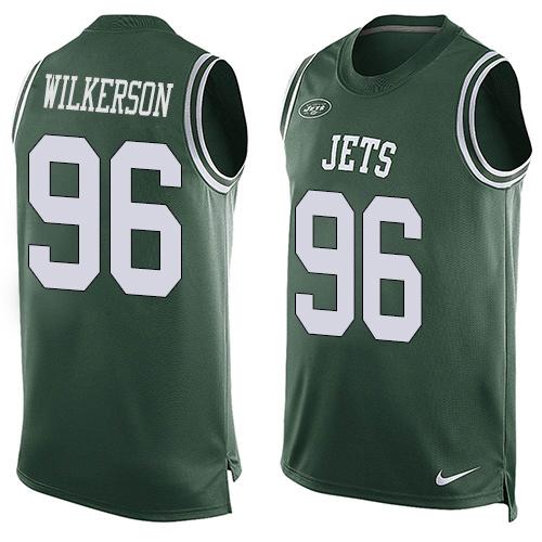 Jets #96 Muhammad Wilkerson Green Team Color Tank Top Jersey