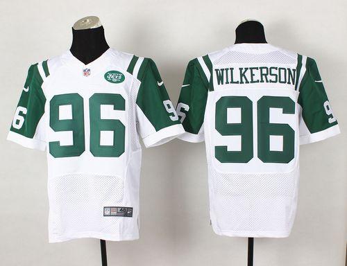 Jets #96 Muhammad Wilkerson White Elite Jersey