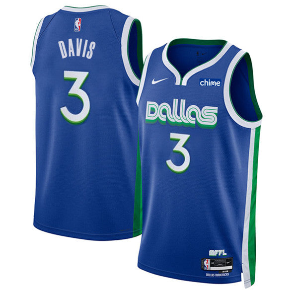 Anthony Davis Dallas Mavericks blue City Edition jersey