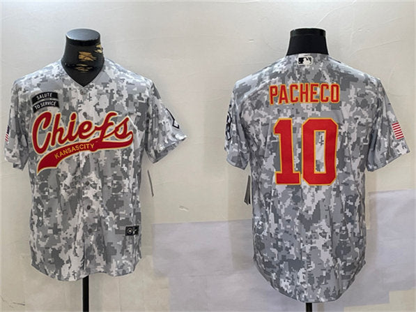 Isiah Pacheco Kansas City Chiefs camo Salute To Service jersey