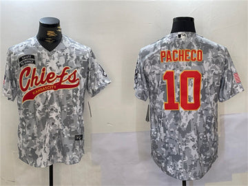 Isiah Pacheco Kansas City Chiefs camo Salute To Service jersey