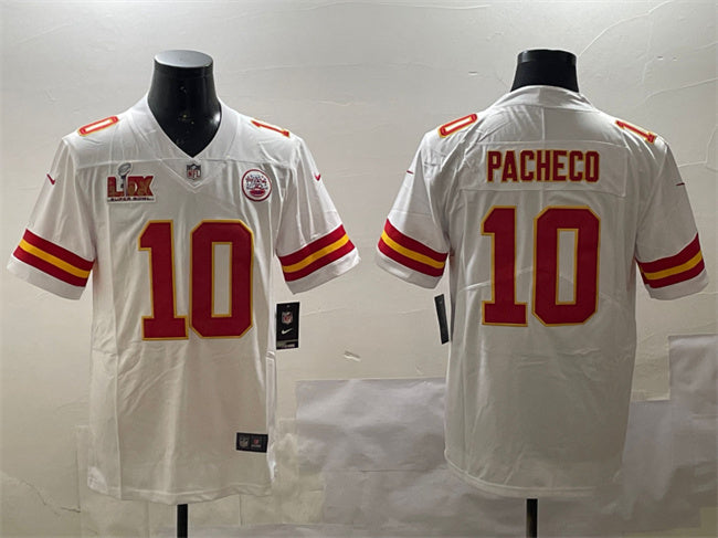 Isiah Pacheco Kansas City Chiefs white jersey