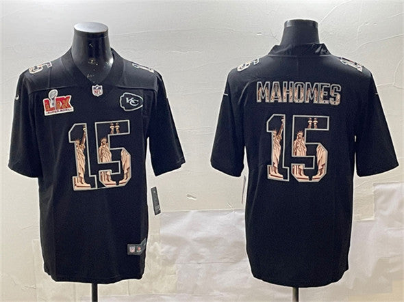 Patrick Mahomes Kansas City Chiefs black jersey
