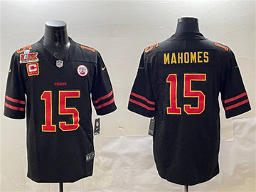 Patrick Mahomes Kansas City Chiefs black jersey