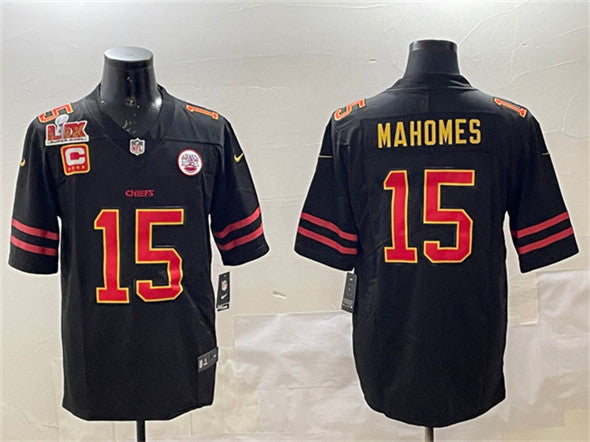 Patrick Mahomes Kansas City Chiefs black jersey