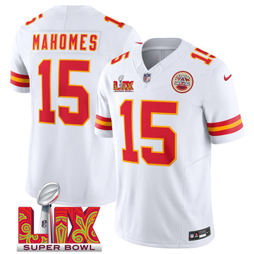 Patrick Mahomes Kansas City Chiefs white jersey