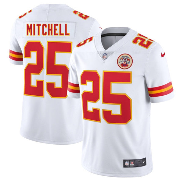 Elijah Mitchell Kansas City Chiefs white jersey