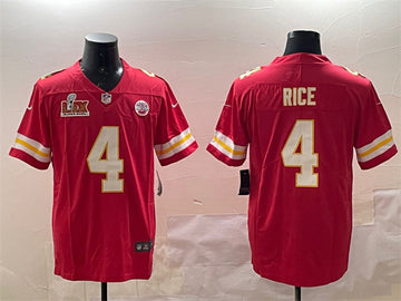 Rashee Rice Kansas City Chiefs red jersey
