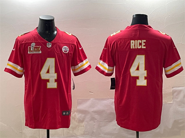 Rashee Rice Kansas City Chiefs red jersey