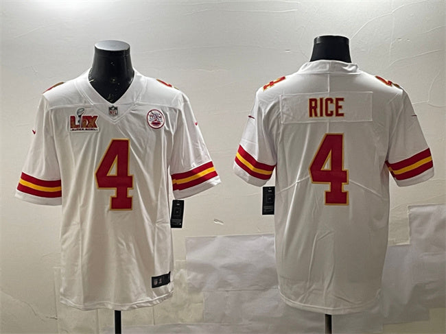 Rashee Rice Kansas City Chiefs white jersey