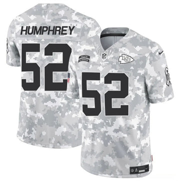 Creed Humphrey Arctic Kansas City Chiefs camo Salute To Service jersey