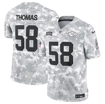 Derrick Thomas Arctic Kansas City Chiefs camo Salute To Service jersey