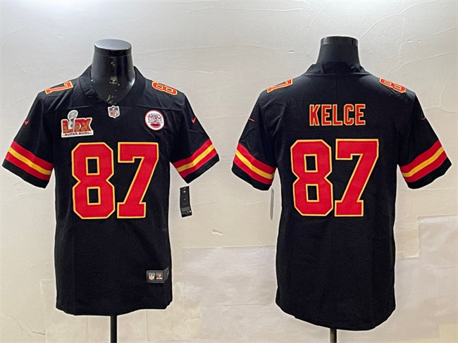 Travis Kelce Kansas City Chiefs black jersey