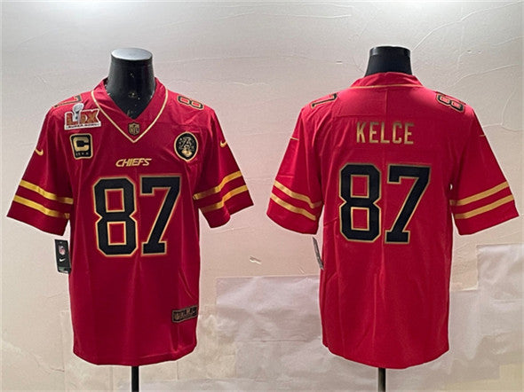 Travis Kelce Kansas City Chiefs red jersey