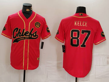Travis Kelce Kansas City Chiefs red jersey